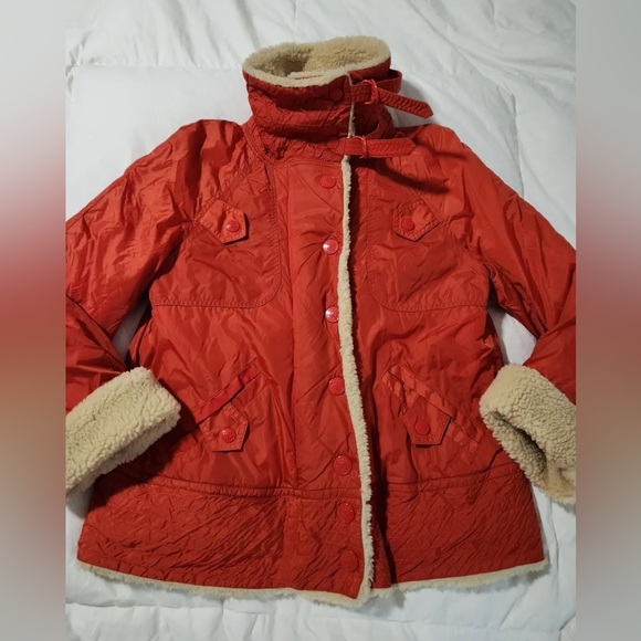 Mark Jacobs faux fur nylon retro style aviator jacket - Picture 4 of 5